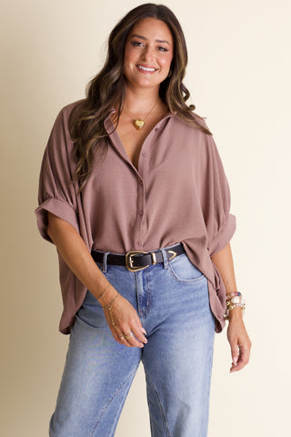 Boss Babe Button Up Airflow Top