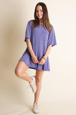 Change My Tune V-Back T-Shirt Romper *Final Sale*