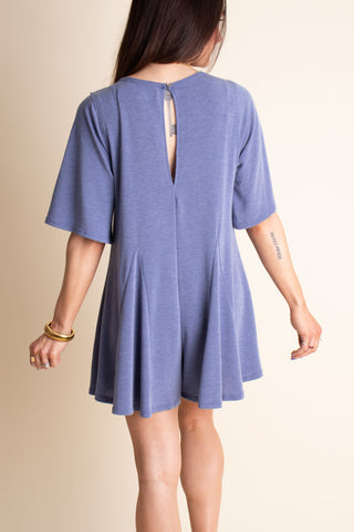 Change My Tune V-Back T-Shirt Romper *Final Sale*