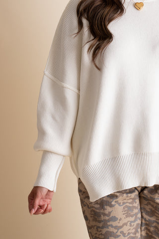 Slow Mornings Oversized Sweater