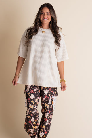 Classic Cutie Cable Rib Top