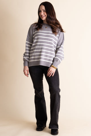Fall Vibes Striped Sweater