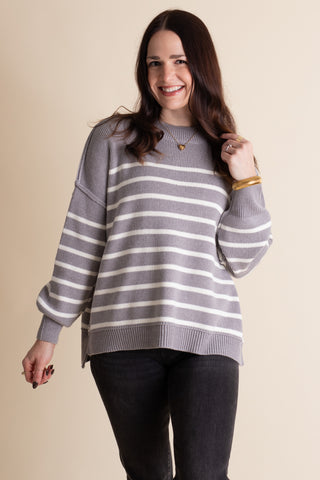 Fall Vibes Striped Sweater