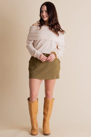 Well Loved Ribbed Skort