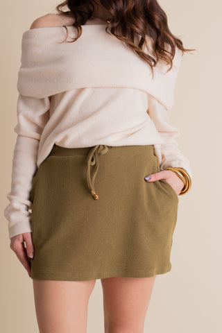 Well Loved Ribbed Skort