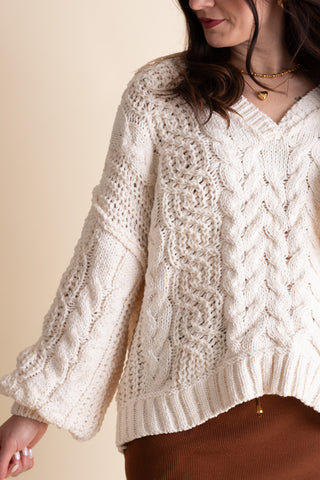 Keep Going V Neck Sweater