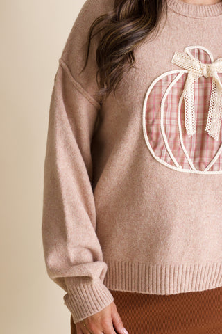 Perfect Pumpkin Round Neck Sweater