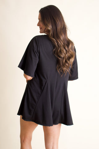 Change My Tune V-Back T-Shirt Romper *Final Sale*