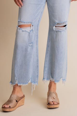 Nadine Super High Rise Distressed Jeans