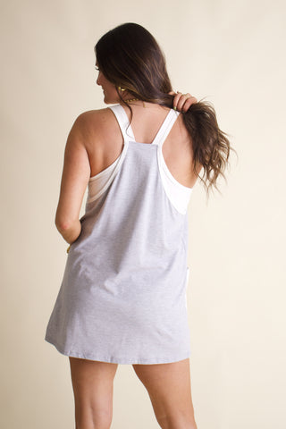 Strike A Chord Sleeveless Romper Dress *Final Sale*