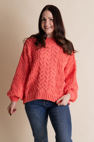 Soft Gaze Cable Knit Sweater