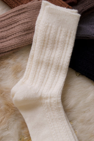 Snowy Day Mid-Calf Socks