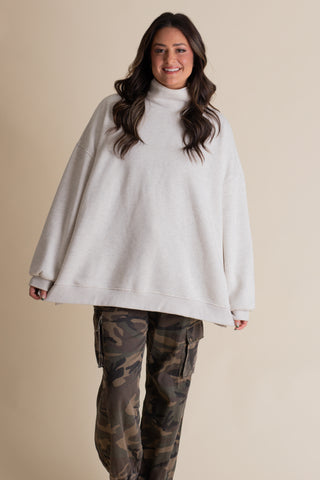 Nellie Oversized CloudSoft Mock Neck