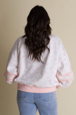 In Full Bloom Floral Sweatshirt - Off White