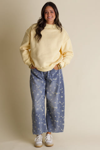 Cloud Nine Mock Neck Sweatshirt