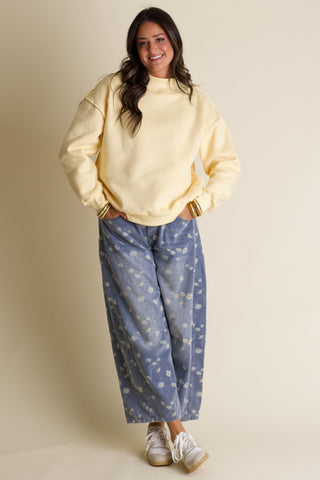 Cloud Nine Mock Neck Sweatshirt