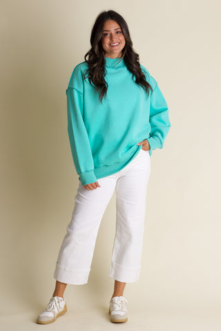 Cloud Nine Mock Neck Sweatshirt