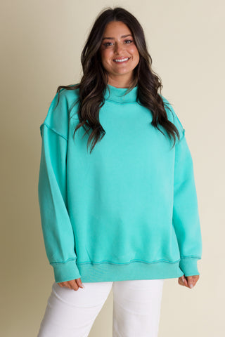 Cloud Nine Mock Neck Sweatshirt