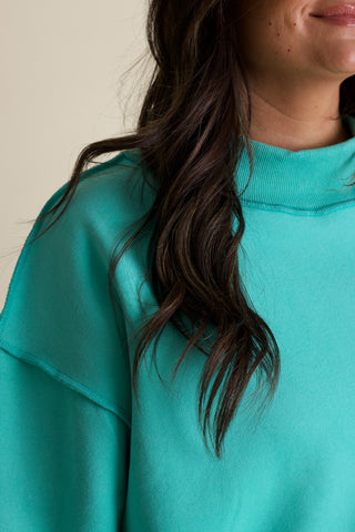 Cloud Nine Mock Neck Sweatshirt