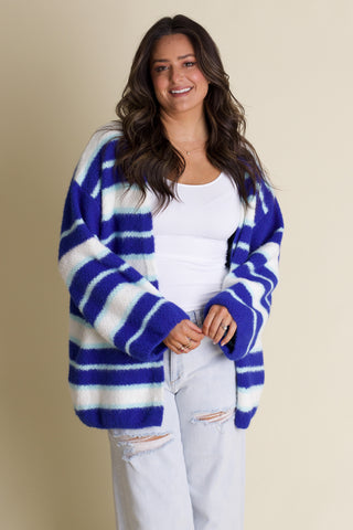 Mountain Views Striped Cardigan