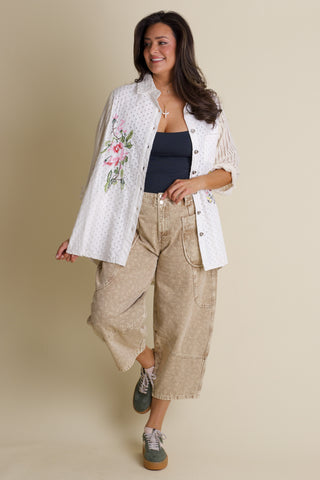 Added Flair Vintage Washed Shacket
