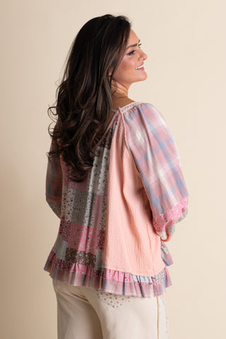 Twin Flame Square Neck Top