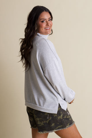 NM Signature Mock Neck Pullover