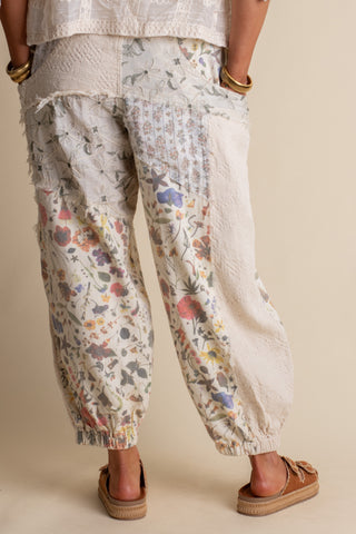 Textured Bloom Floral Joggers