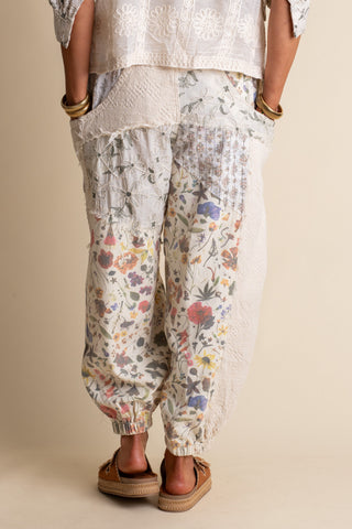Textured Bloom Floral Joggers