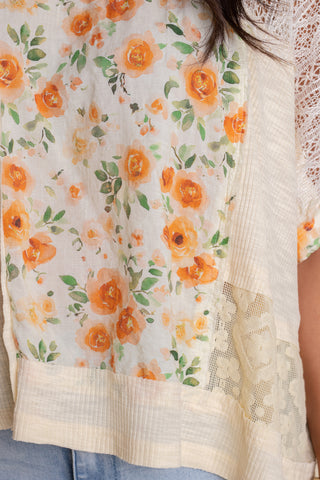 I Found You Floral Top - Cream