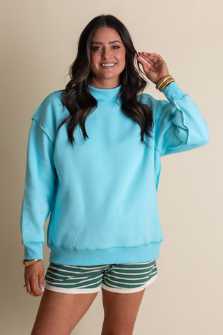 Cloud Nine Mock Neck Sweatshirt