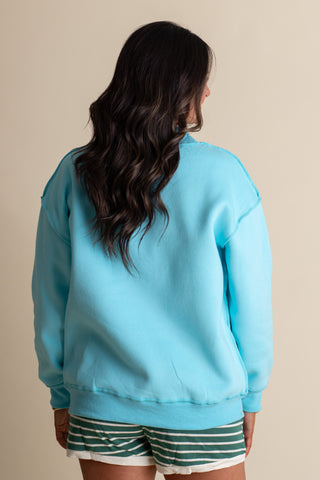 Cloud Nine Mock Neck Sweatshirt