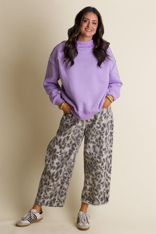 Cloud Nine Mock Neck Sweatshirt