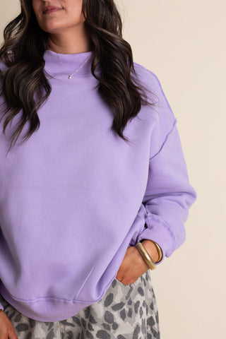 Cloud Nine Mock Neck Sweatshirt