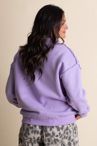 Cloud Nine Mock Neck Sweatshirt