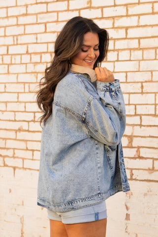 True To You Washed Denim Jacket