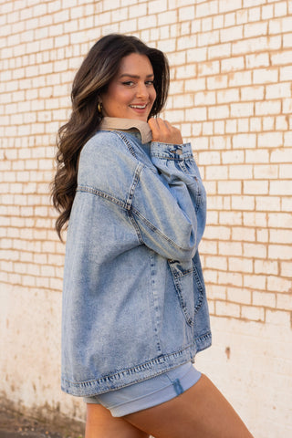 True To You Washed Denim Jacket
