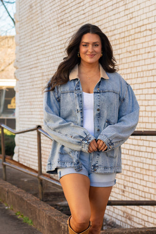 True To You Washed Denim Jacket