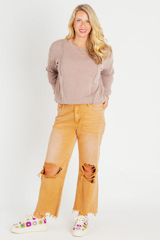 Stylish And Refined Textured Pullover *Final Sale*