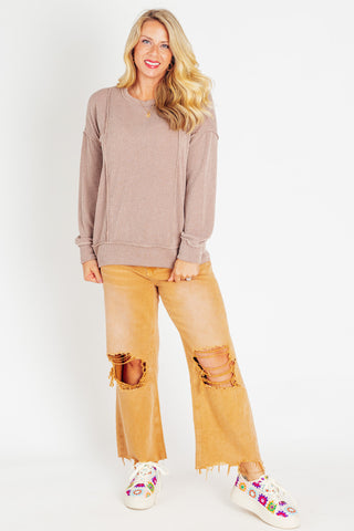 Stylish And Refined Textured Pullover *Final Sale*