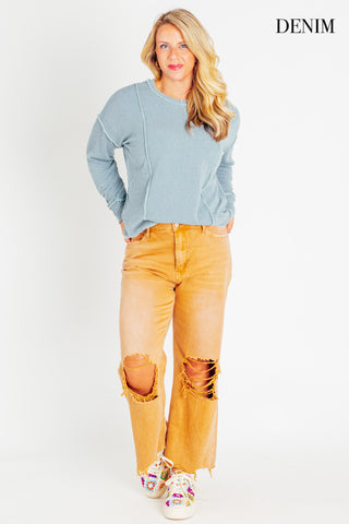 Stylish And Refined Textured Pullover *Final Sale*
