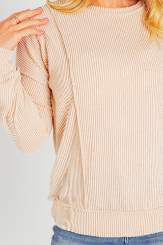 Stylish And Refined Textured Pullover *Final Sale*