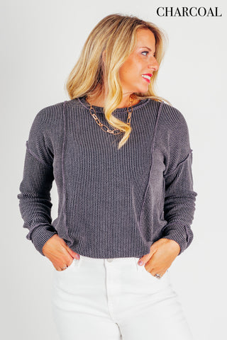 Stylish And Refined Textured Pullover *Final Sale*