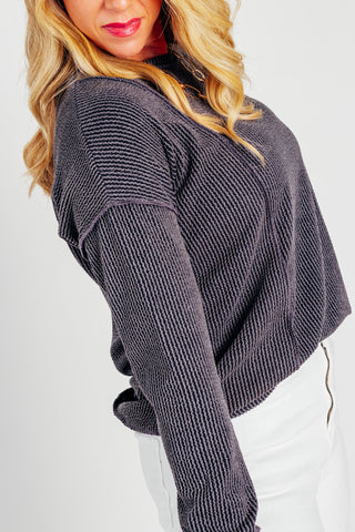 Stylish And Refined Textured Pullover *Final Sale*
