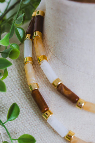 Caramel Candy Bar Chic Necklace
