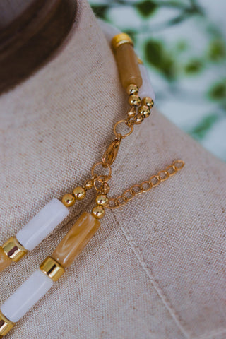 Caramel Candy Bar Chic Necklace