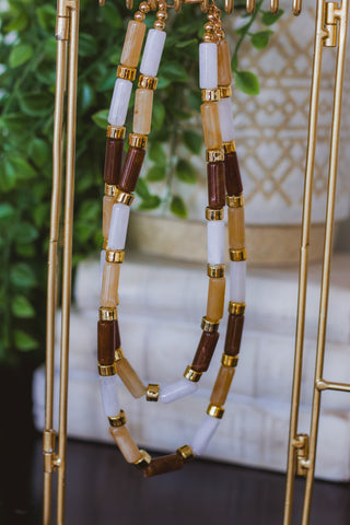 Caramel Candy Bar Chic Necklace