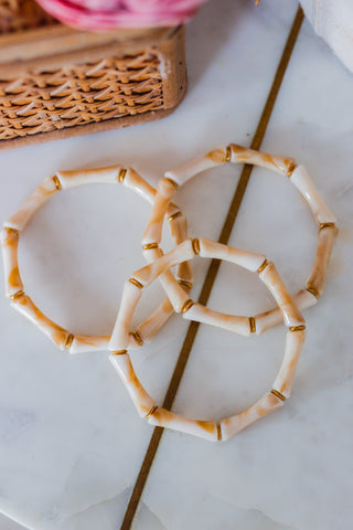 Bamboo Luxe Bracelet - Cream