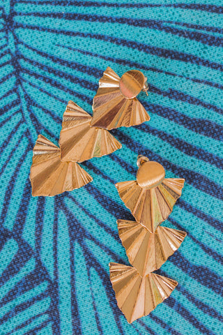 Triple Foil Earrings