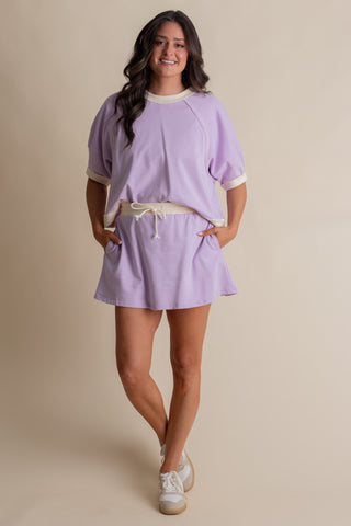 Lavender Daydream Skort - Lavender